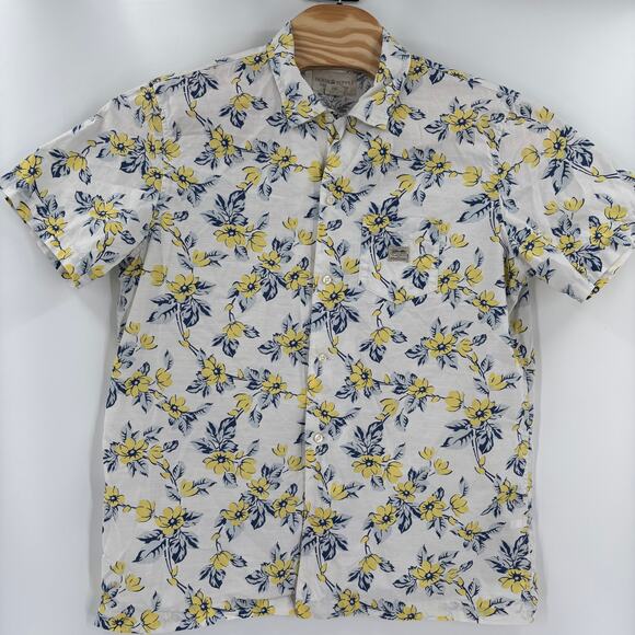Denim & Supply Ralph Lauren Large Flower Hawaiian Button Up Short Sleeve Shirt - Picture 4 of 5